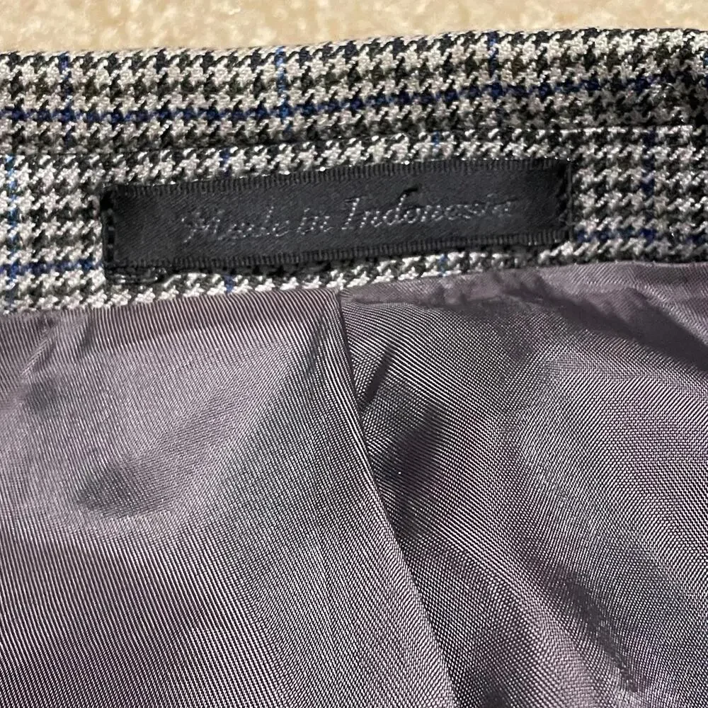 Lauren Ralph Lauren Blazer Mens 42R Houndstooth Sport Coat Classic Suit Jacket